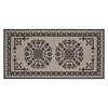 Custom House Black Tan Jacquard Polyester Bathmat 17x36