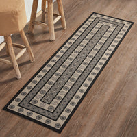 Custom House Black Tan Jacquard Indoor/Outdoor Rug/Runner Rect 22x78