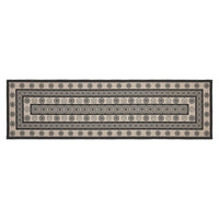 Custom House Black Tan Jacquard Indoor/Outdoor Rug/Runner Rect 22x78