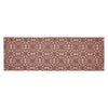 Custom House Burgundy Tan Jacquard Runner 8x24