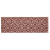 Custom House Burgundy Tan Jacquard Runner 8x24