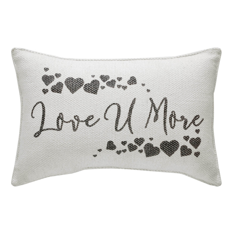 Finders Keepers Love U More Pillow 9.5x14