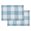 Annie Buffalo Check Blue Placemat Set of 2 13x19
