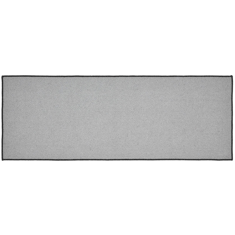 Black Check Welcome Indoor/Outdoor Rug Rect 17x48