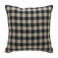 Black Check Star Pillow 6x6