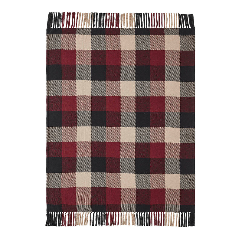 Heritage Farms Primitive Check Woven Throw 50x60