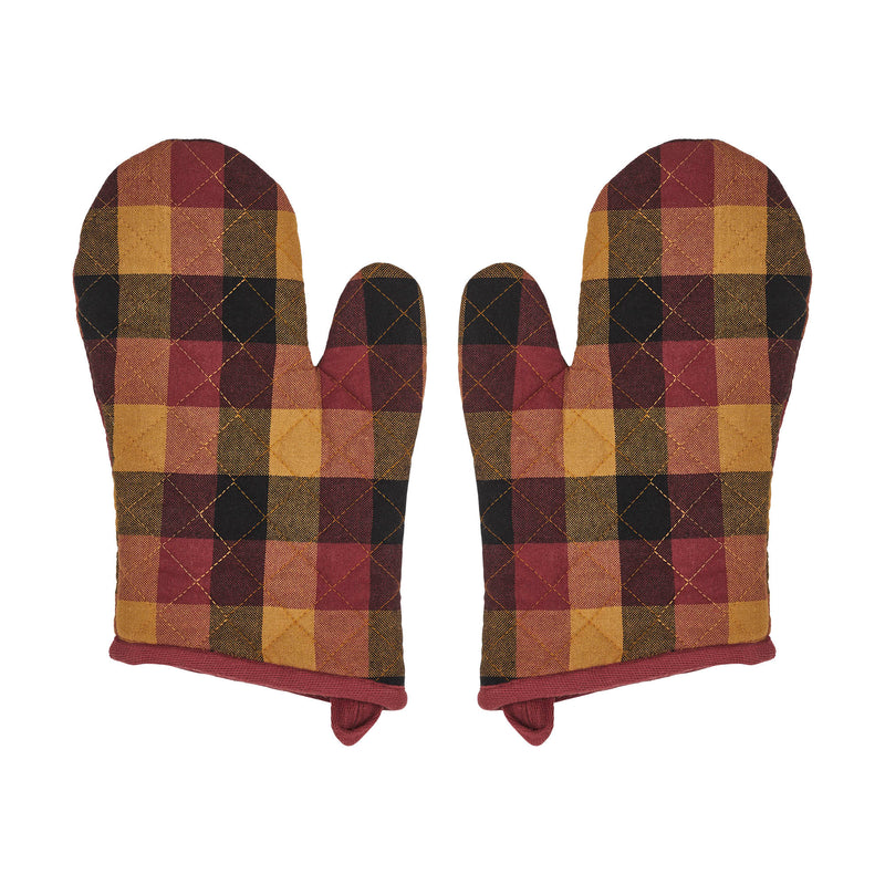 Heritage Farms Primitive Check Oven Mitt Set of 2