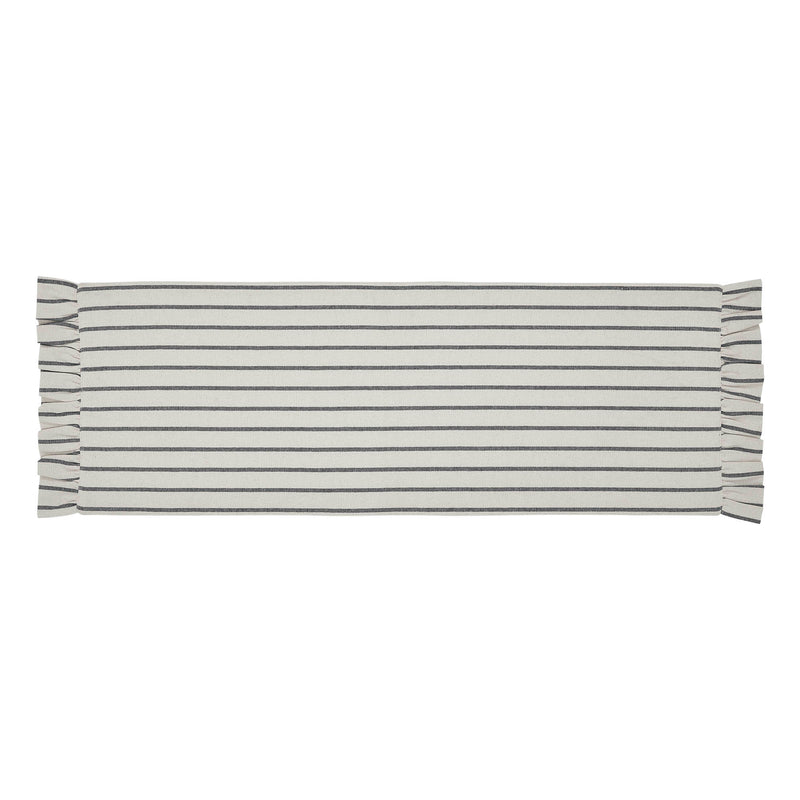 Kaila Ticking Stripe Ruffled Runner 12x36