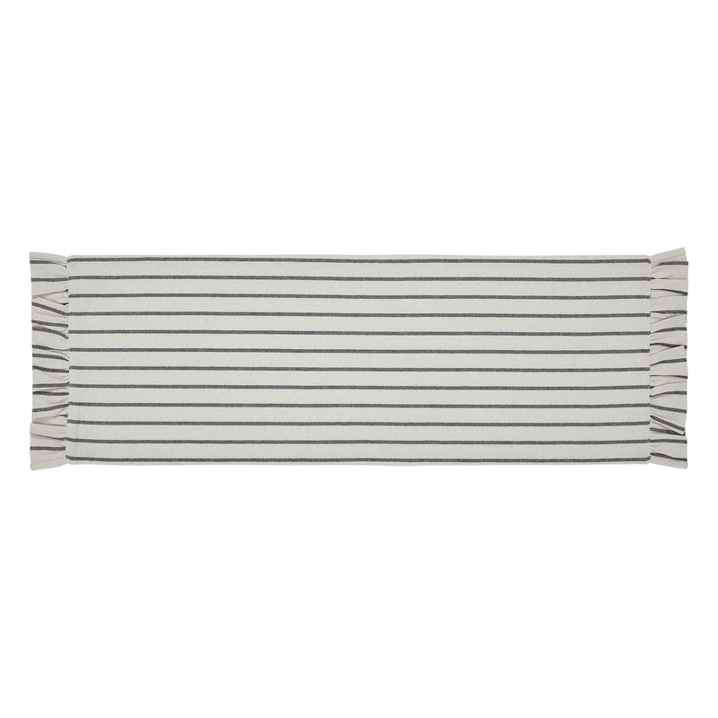 Kaila Ticking Stripe Ruffled Runner 12x36