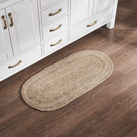 Natural Jute Rug Oval 17x36