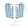 Annie Buffalo Check Blue Oven Mitt Set of 2