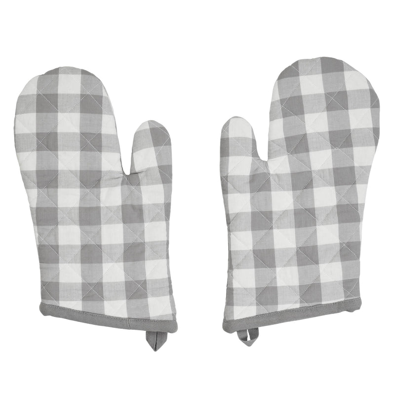 Annie Buffalo Check Grey Oven Mitt Set of 2