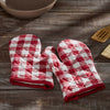 Annie Buffalo Check Red Oven Mitt Set of 2