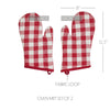 Annie Buffalo Check Red Oven Mitt Set of 2