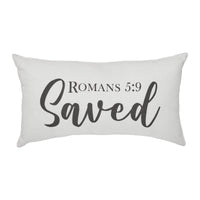 Risen Saved Pillow 7x13