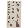 Chocolate Bunnies Wooden Sign 15x8