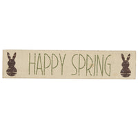 Happy Spring Wooden Sign 3x14