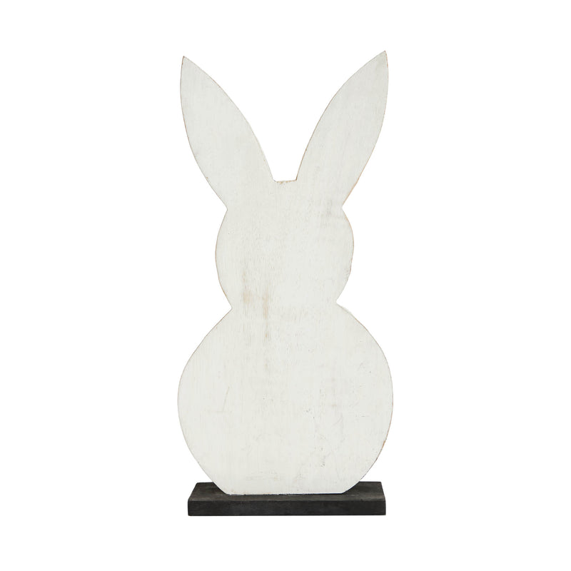 Wooden Painted Rabbit 12x6x2.25