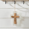 Wooden Cross Hanging Ornament 6x4