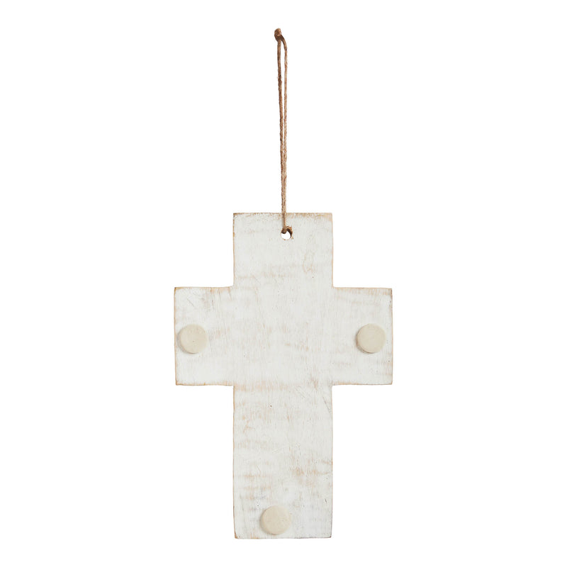 Wooden Cross Hanging Ornament 6x4