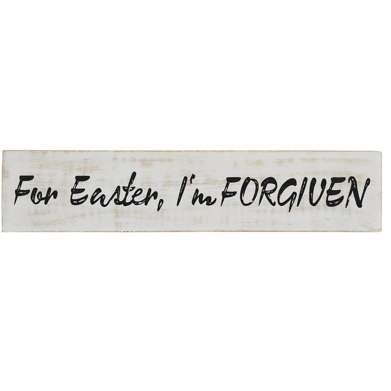 For Easter I'm Forgiven Wooden Sign 3x14