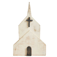 Wooden Block Church 10x6x1  **BACKORDERED UNTIL DECEMBER 2024**