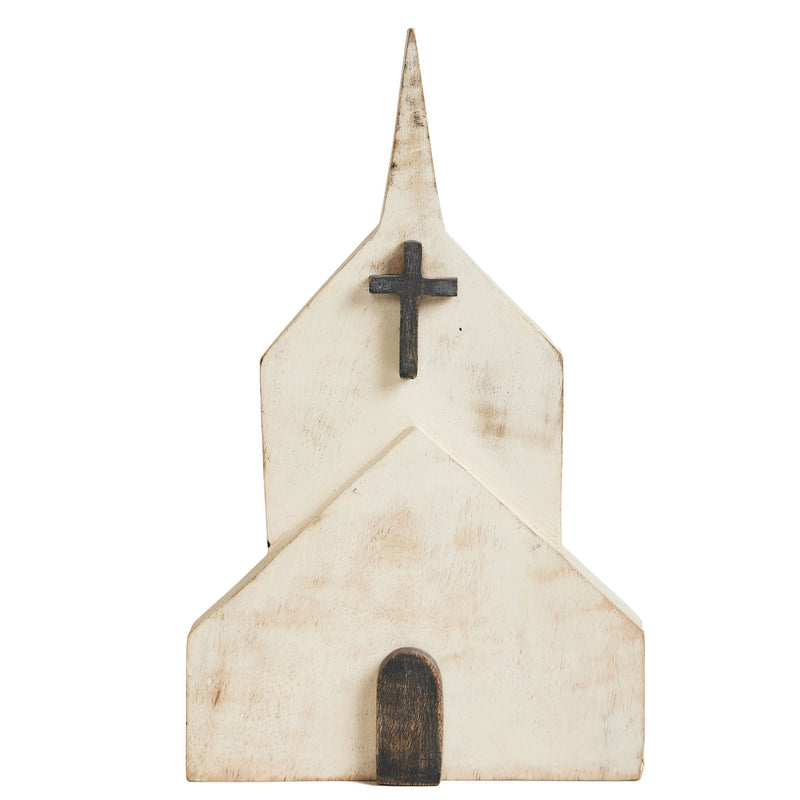 Wooden Block Church 10x6x1  **BACKORDERED UNTIL DECEMBER 2024**