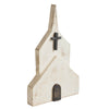 Wooden Block Church 10x6x1  **BACKORDERED UNTIL DECEMBER 2024**