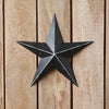 Faceted Metal Star Black Wall Hanging 12x12