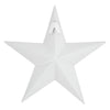 Faceted Metal Star White Wall Hanging 8x8