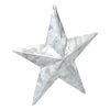 Faceted Metal Star Galvanized Wall Hanging 4x4