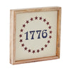 1776 Stars Wooden Sign 7x7