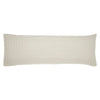 VHC Brands Waffle Weave Natural Body Pillow Cover, 20x54 - Farmhouse Boho Decorative Throw Pillow Sham