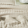 VHC Brands Waffle Weave Natural Euro Sham Set, 26x26 - Farmhouse Boho Decorative Pillow Covers (2-Pack)