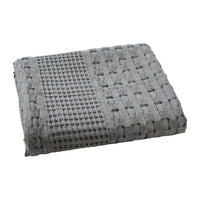 VHC Brands Waffle Weave Dark Gray Body Pillow Cover - 20x54 Inch Decorative Throw Pillow Sham for Farmhouse, Boho Bedroom Decor