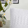 VHC Brands Waffle Weave White Standard Sham Set, 20x26 - Farmhouse Boho Decorative Pillow Covers (2-Pack)