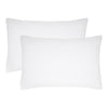 VHC Brands White Waffle Weave Queen Sham Set (2-Pack) - 20x30 Farmhouse Boho Decorative Pillow Covers