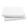 VHC Brands Waffle Weave White King Shams (Set of 2) - 20x36 Boho Farmhouse Decorative Pillow Covers for Bedroom Decor