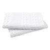 VHC Brands Waffle Weave White Pillow Cover Set (2-Pack) - 24x24 Farmhouse Boho Decorative Throw Pillow Shams for Bedroom & Living Room Decor