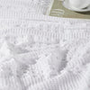 VHC Brands Waffle Weave White Euro Shams (Set of 2), 26x26 - Farmhouse Boho Decorative Pillow Covers