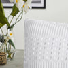 VHC Brands Waffle Weave White Euro Shams (Set of 2), 26x26 - Farmhouse Boho Decorative Pillow Covers