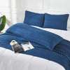 VHC Brands Waffle Weave Navy Blue Body Pillow Cover, 20x54 - Decorative Throw Pillow Sham, Boho Farmhouse Bedroom Decor