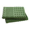 VHC Brands Waffle Weave Olive Green Queen Shams (Set of 2), 20x30 - Farmhouse Boho Decorative Pillow Covers