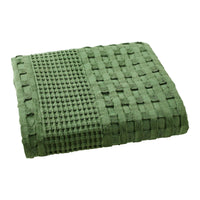 VHC Brands Waffle Weave Olive Green Body Pillow Cover, 20x54 - Boho Farmhouse Decorative Throw Pillow Sham