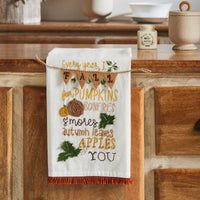 Fall Pumpkin Tea Towel 19x28