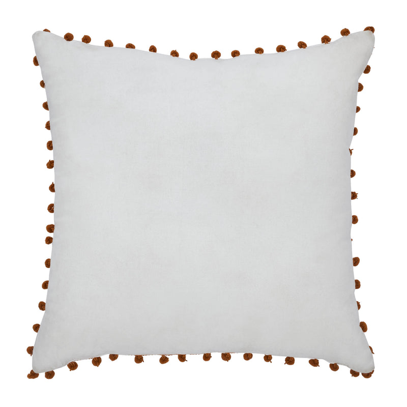 Give Thanks Wreath Pom Pom Pillow 18x18