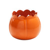 Tealight Holder Jack-O-Lantern Orange 3x3.5x3.5