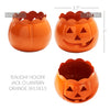 Tealight Holder Jack-O-Lantern Orange 3x3.5x3.5