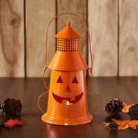 Tealight Holder Halloween Lantern Orange 12x8x6