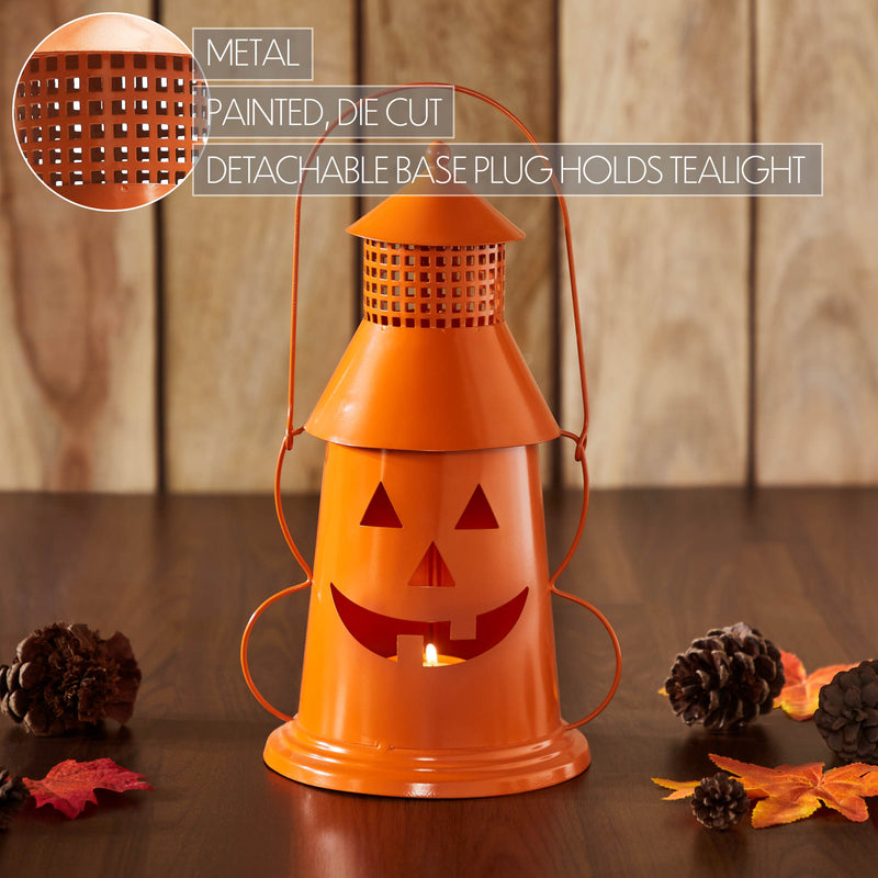 Tealight Holder Halloween Lantern Orange 12x8x6